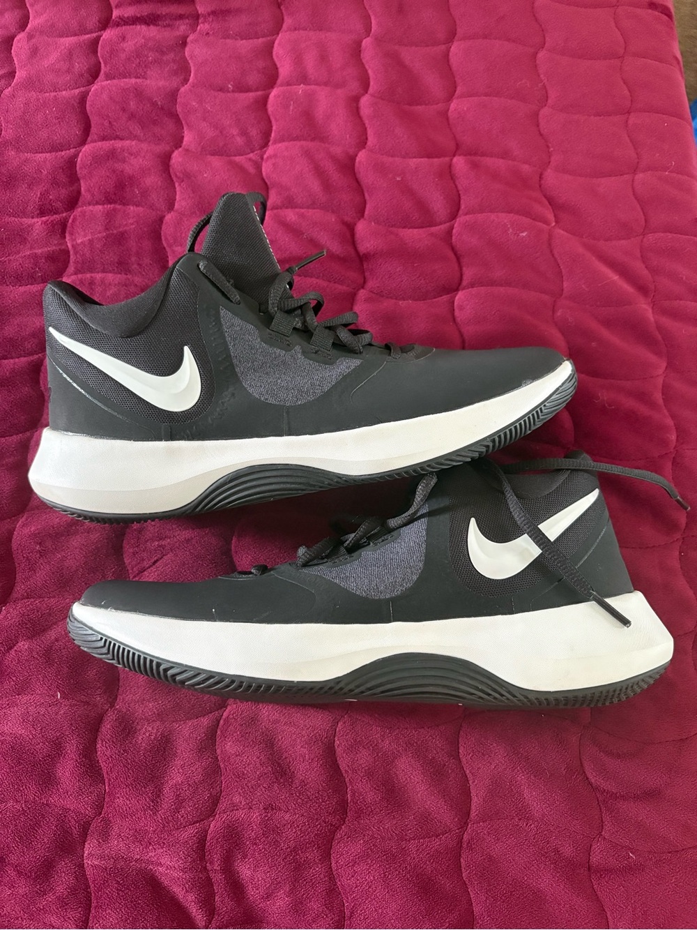 Nike Men’s Black and White Low-Top Sneakers